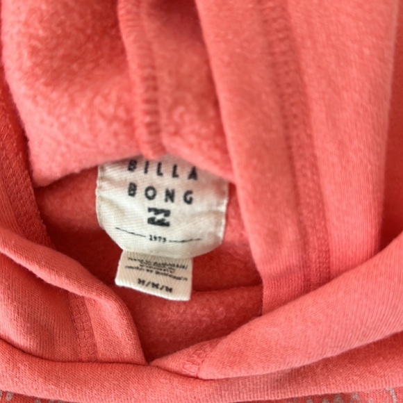 Billabong Girls Size Medium Pink/Coral Hoodie - Picture 3 of 4